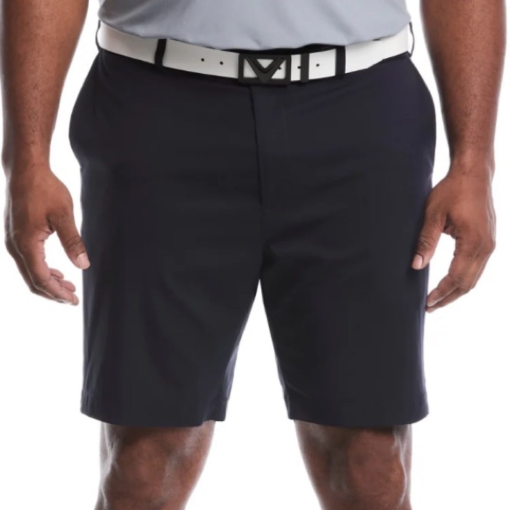 Callaway Big & Tall Stretch Solid Short w/ Active Waistband in Night Sky